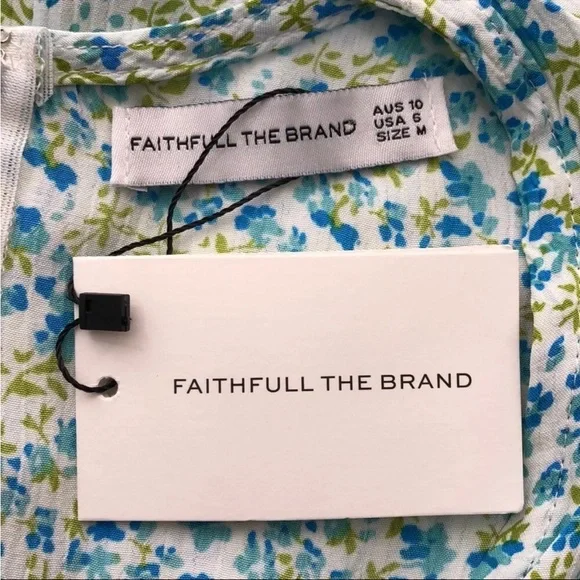 Faithful The Brand Maud Midi Floral Dress Size M - Picture 2 of 8